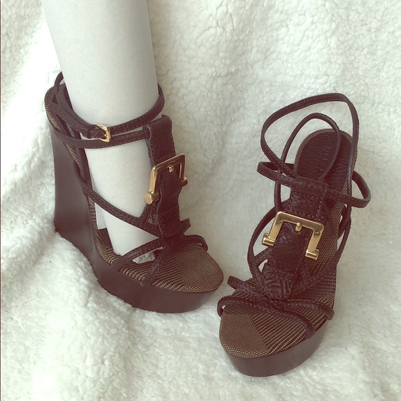 Burberry Shoes - Burberry woman’s wedge sandals